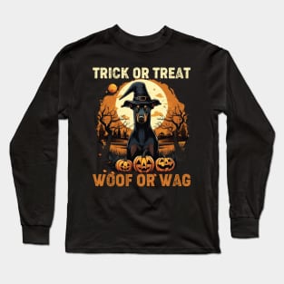 Beware the Dogoween Witch Pup! Long Sleeve T-Shirt